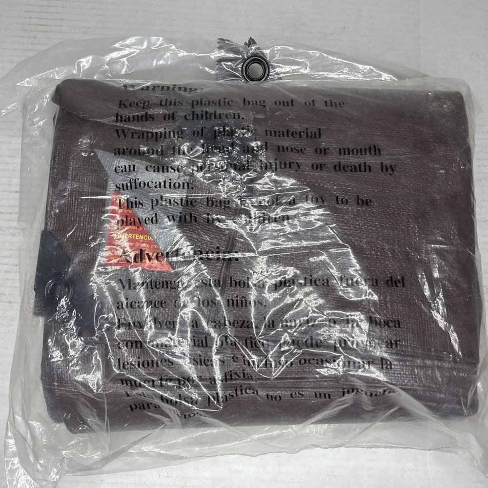 Everbilt 10 ft. x 12 ft. Brown and Silver Heavy Duty Tarp